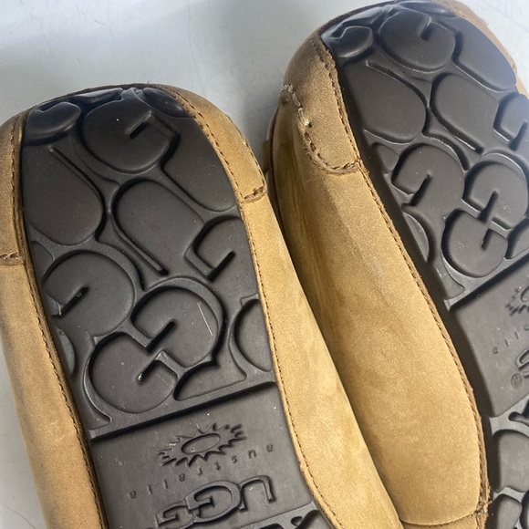 UGG Dakota Tan Suede Slippers Size 8 - Picture 15 of 17